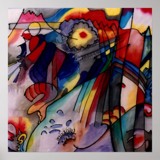 Kandinsky 1913 Abstrakte Malerei Poster (Vorne)