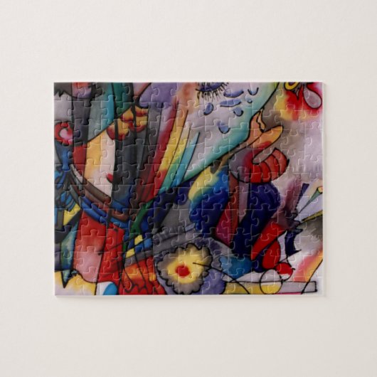 Kandinsky 1913 Abstrakte Malerei Puzzle (Horizontal)