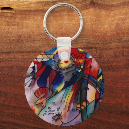 Kandinsky 1913 Abstrakte Malerei Schlüsselanhänger (Vorderseite)