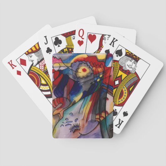 Kandinsky 1913 Abstrakte Malerei Spielkarten (Rückseite)