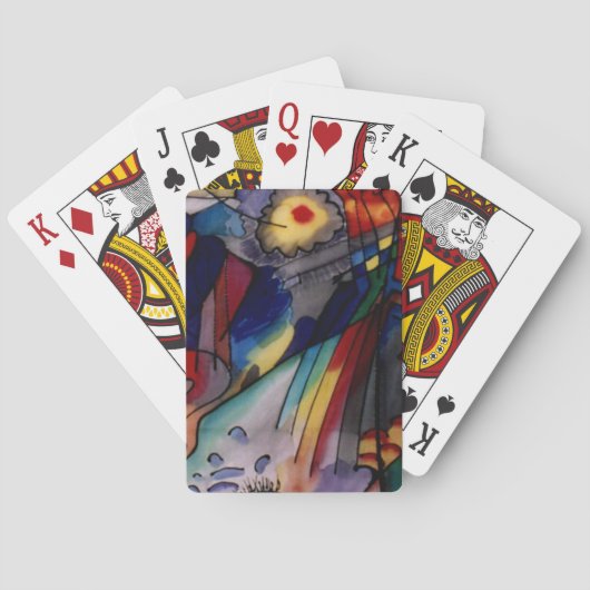Kandinsky 1913 Abstrakte Malerei Spielkarten (Rückseite)