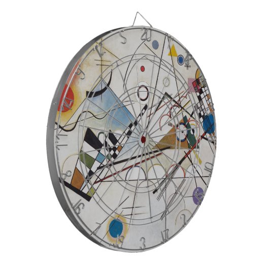 Kandinsky 1923/Komposition viii/pixdezines Dartscheibe (Vorderseite Links)