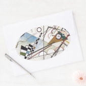 Kandinsky 1923/Komposition viii/pixdezines Ovaler Aufkleber (Umschlag)