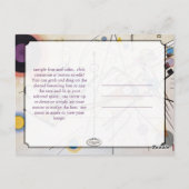 Kandinsky 1923/Komposition viii/pixdezines Postkarte (Rückseite)