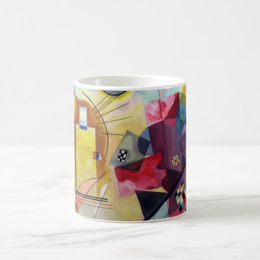 Kandinsky 1925/gelb/rot/blau/pixdezines kaffeetasse (Mittel)
