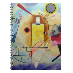 Kandinsky 1925/gelb/rot/blau/pixdezines notizblock