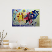 Kandinsky 1925/gelb/rot/blau/pixdezines poster (Küche)