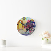 Kandinsky 1925/gelb/rot/blau/pixdezines runde wanduhr (Zuhause)
