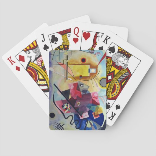 Kandinsky 1925 Painting Yellow Blue Spielkarten (Rückseite)