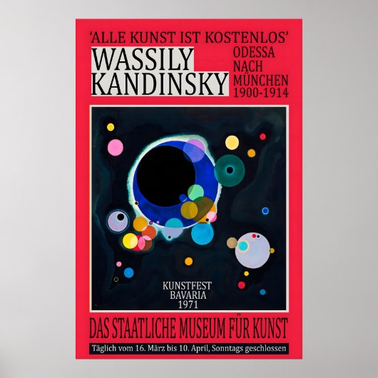 Kandinsky 1971 Exhibition Poster Abstract (Vorne)