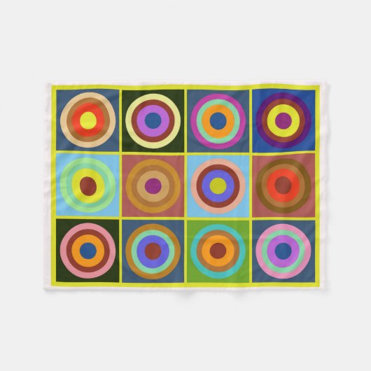 Kandinsky #19 fleecedecke (Vorderseite (Horizontal))