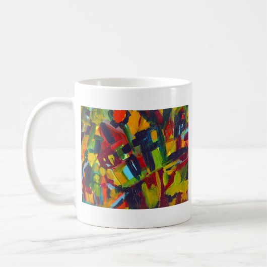 Kandinsky 304 Abstrakte Kunstwerke Kaffeetasse (Links)