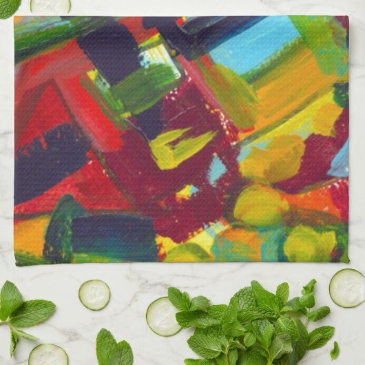 Kandinsky 304 Abstrakte Kunstwerke Küchentuch (Gefaltet)