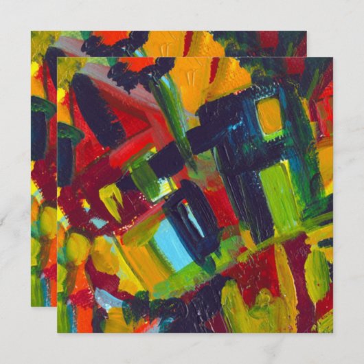 Kandinsky '304' Abstrakte Malerei (Vorne/Hinten)