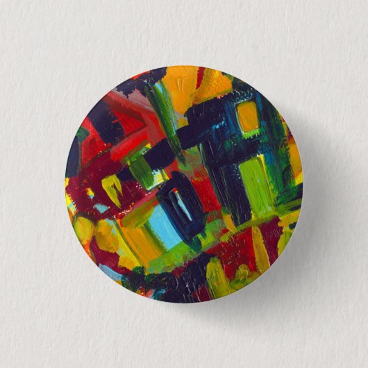 Kandinsky '304' Abstrakte Malerei Button (Vorderseite)