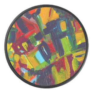 Kandinsky '304' Abstrakte Malerei Eishockey Puck