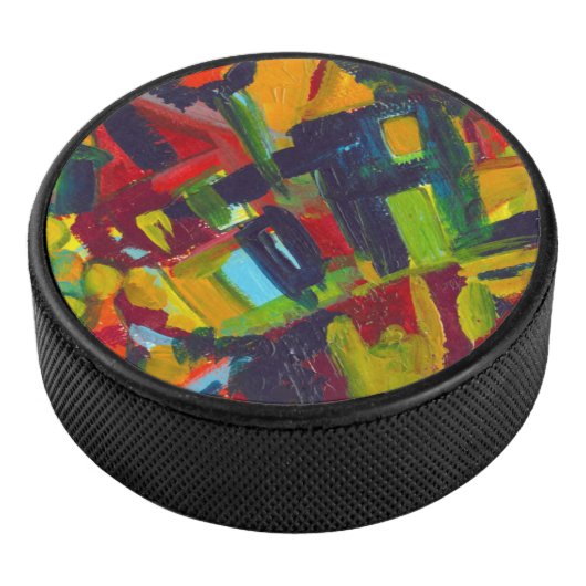 Kandinsky '304' Abstrakte Malerei Eishockey Puck (3/4)