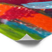 Kandinsky '304' Abstrakte Malerei Poster (Ecke)