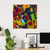 Kandinsky '304' Abstrakte Malerei Poster (Heimbüro)