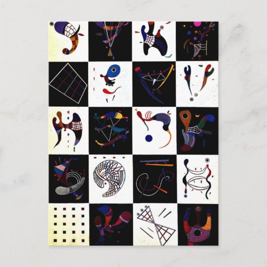 Kandinsky - 4x5=20 postkarte (Vorderseite)