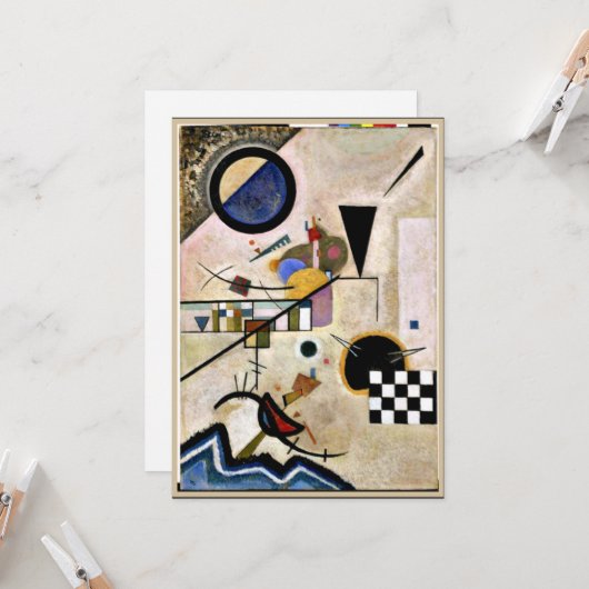 Kandinsky - Abkommen sind dagegen Karte (Vorderseite/Rückseite Beispiel)