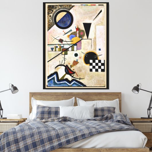 Kandinsky - Abkommen sind dagegen Leinwanddruck (Insitu (Schlafzimmer))