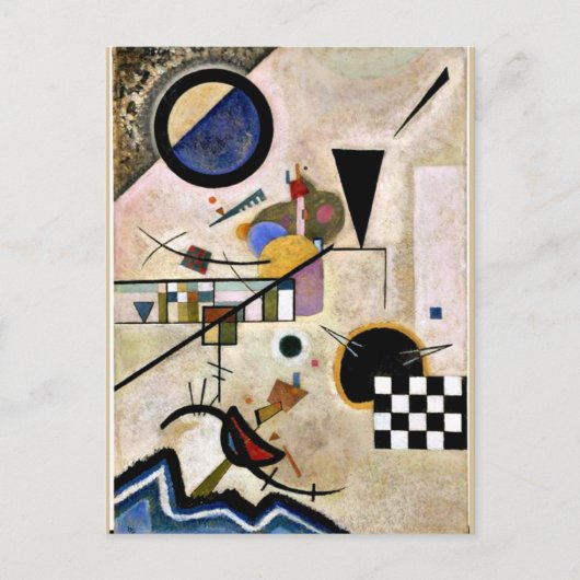 Kandinsky - Abkommen sind dagegen Postkarte (Vorderseite)
