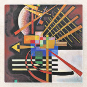 Kandinsky - Above and Left, Glasuntersetzer (Vorderseite)