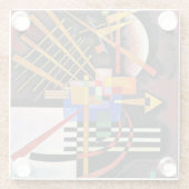 Kandinsky - Above and Left, Glasuntersetzer (Rückseite)