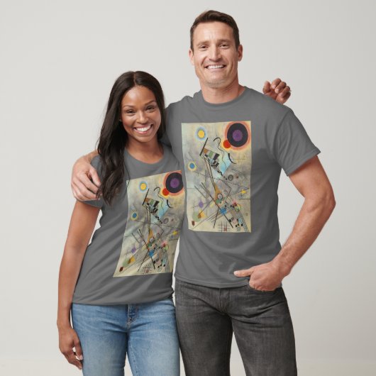 Kandinsky Absract Expressionist Dark Gray T-Shirt (Unisex)