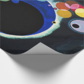Kandinsky Abstrakt Art Blue Black Geschenkpapier (Ecke)