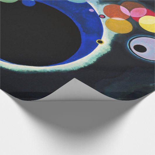 Kandinsky Abstrakt Art Blue Black Geschenkpapier (Ecke)