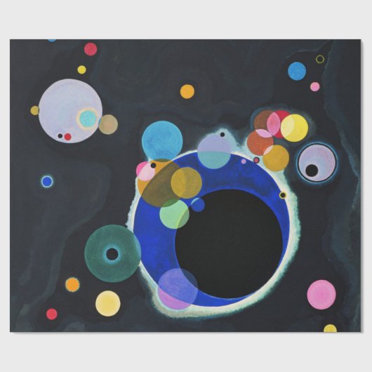 Kandinsky Abstrakt Art Blue Black Geschenkpapier (Flach)