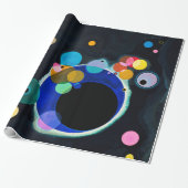 Kandinsky Abstrakt Art Blue Black Geschenkpapier (Ungerollt)