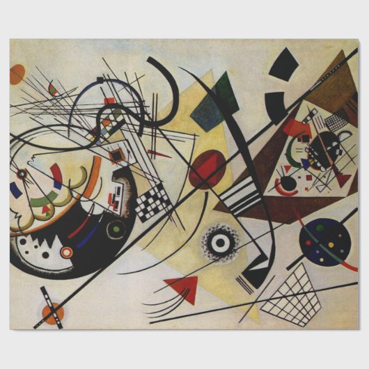 Kandinsky Abstrakt Art Transverse Line Geschenkpapier (Flach)