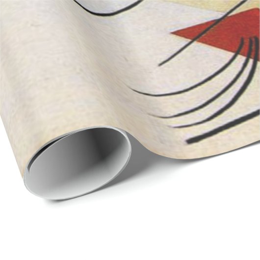 Kandinsky Abstrakt Art Transverse Line Geschenkpapier (Rolleneckpunkt)