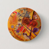 Kandinsky Abstrakt Artwork Button (Vorderseite)