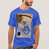 Kandinsky Abstrakt Artwork Deep Royal Blue T-Shirt (Vorderseite)