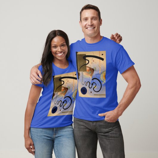 Kandinsky Abstrakt Artwork Deep Royal Blue T-Shirt (Unisex)