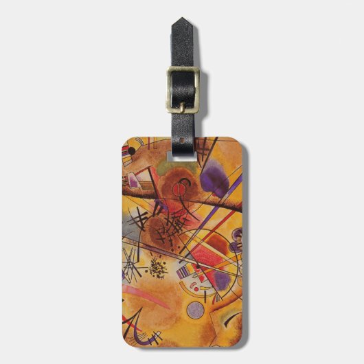 Kandinsky Abstrakt Artwork Gepäckanhänger (Vorderseite vertikal)