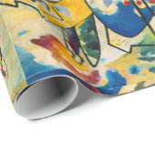 Kandinsky Abstrakt Artwork Geschenkpapier (Rolleneckpunkt)