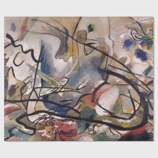 Kandinsky Abstrakt Artwork Geschenkpapier (Flach)