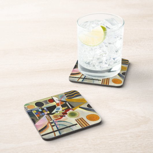 Kandinsky Abstrakt Artwork Getränkeuntersetzer (Rechte Seite)