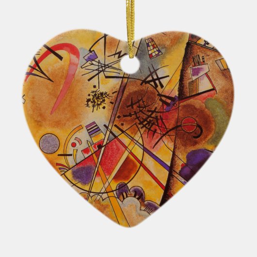 Kandinsky Abstrakt Artwork Keramikornament (Vorne)