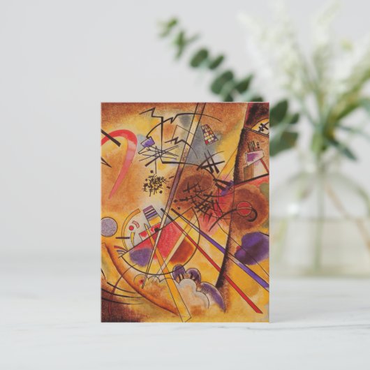 Kandinsky Abstrakt Artwork Postkarte (Stehend Vorderseite)
