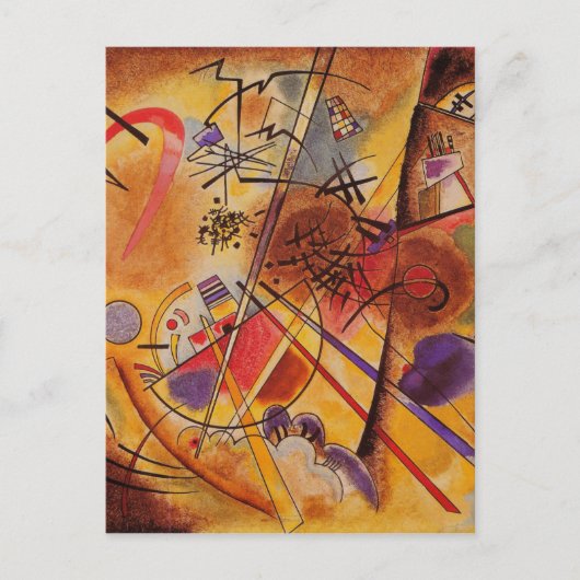 Kandinsky Abstrakt Artwork Postkarte (Vorderseite)