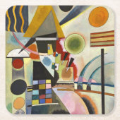 Kandinsky Abstrakt Artwork Rechteckiger Pappuntersetzer (Vorderseite)