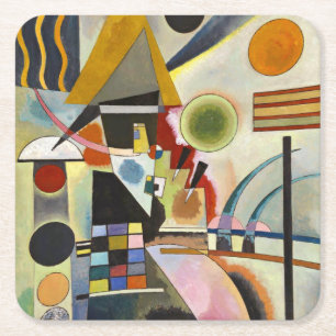 Kandinsky Abstrakt Artwork Rechteckiger Pappuntersetzer
