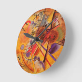 Kandinsky Abstrakt Artwork Runde Wanduhr (Winkel)