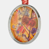 Kandinsky Abstrakt Artwork Silbernes Ornament (Links)